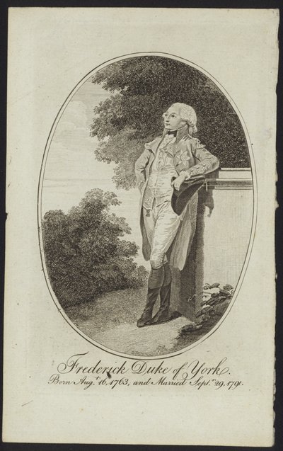 Portret van Prins Frederick, Hertog van York en Albany door English School