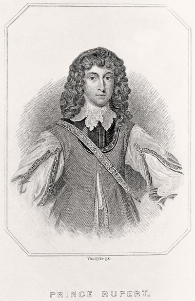 Portret van Prins Rupert, 1835 door English School