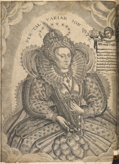 Portret van koningin Elizabeth I van Engeland door English School