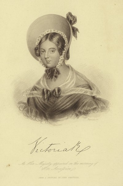Portret van Koningin Victoria door English School