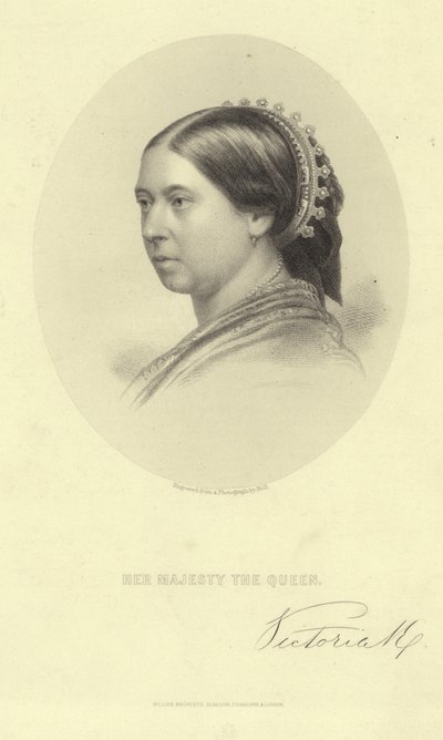 Portret van Koningin Victoria door English School