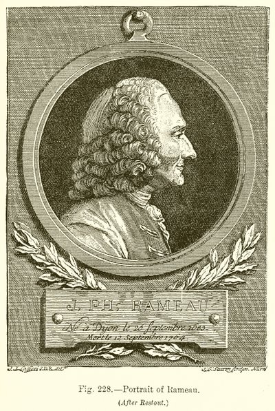 Portret van Rameau door English School