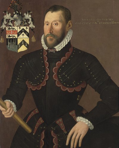 Portret van Richard Goodricke, Sen., 50 jaar oud, 1574 door English School
