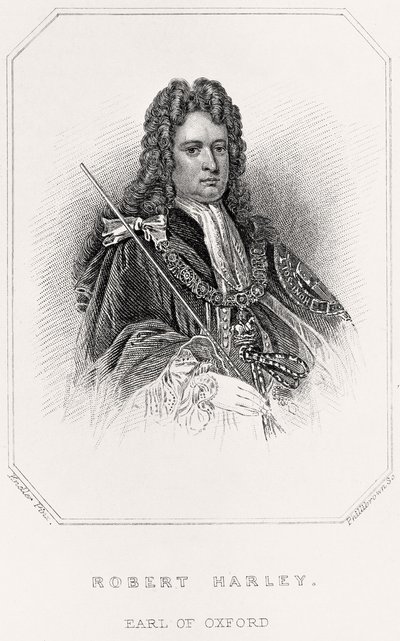 Portret van Robert Harley, Graaf van Oxford door English School