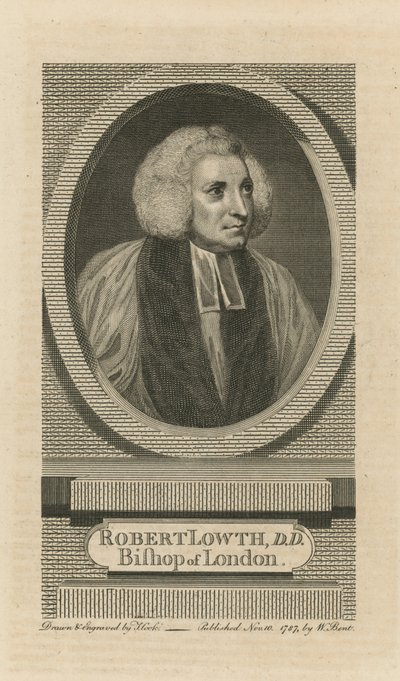 Portret van Robert Lowth door English School