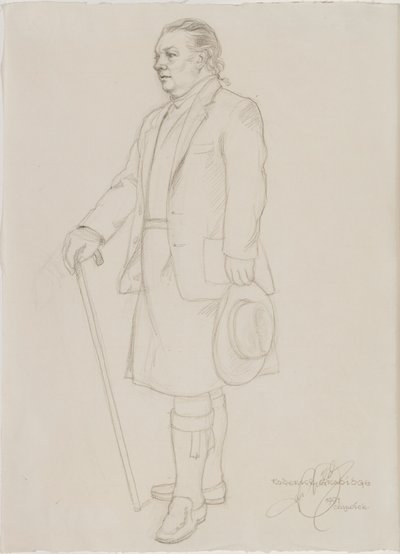 Portret van Roderick Gradidge door English School