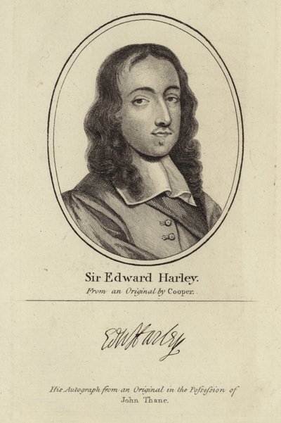 Portret van Sir Edward Harley door English School