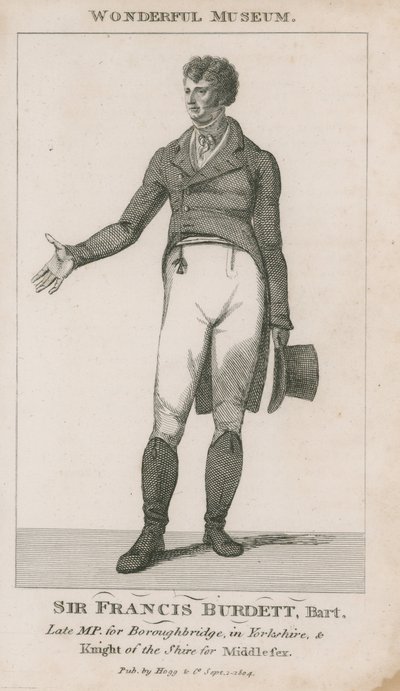 Portret van Sir Francis Burdett door English School