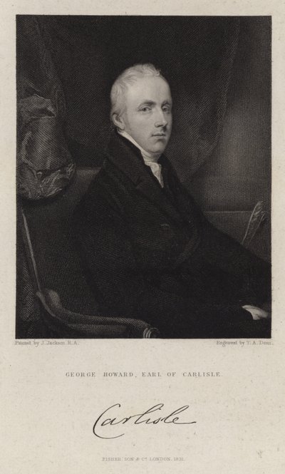 Portret van Sir George Howard door English School