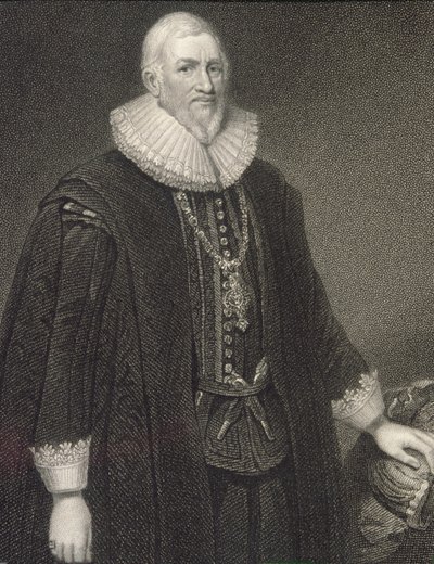 Portret van Sir Hugh Middleton, uit 