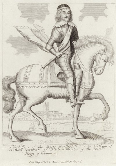 Portret van Sir John Hotham de jongere door English School