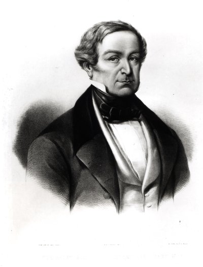 Portret van Sir Robert Peel (1788-1850), gegraveerd door Henry Brittan Willis (1810-84) door English School