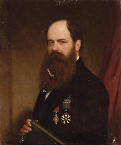 Portret van Sir Walter Lawry Buller, N.Z.C., K.C.M.G., F.R.S. door English School