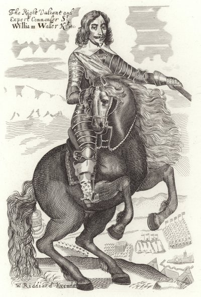 Portret van Sir William Waller door English School
