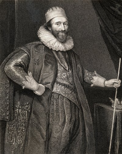 Portret van Stuart Lodowick, 2e Hertog van Lennox en 1e Hertog van Richmond, uit Lodges Britse Portretten, 1823 door English School