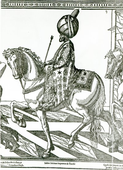 Portret van Suleiman de Grote door English School