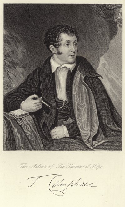 Portret van Thomas Campbell door English School
