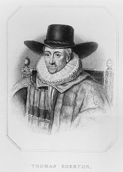 Portret van Thomas Egerton (c.1540-1617) uit 