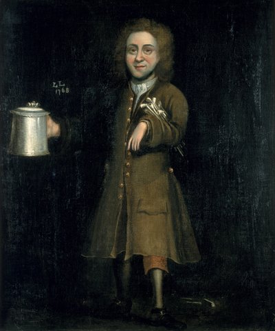 Portret van Thomas Hodges, 1768 door English School