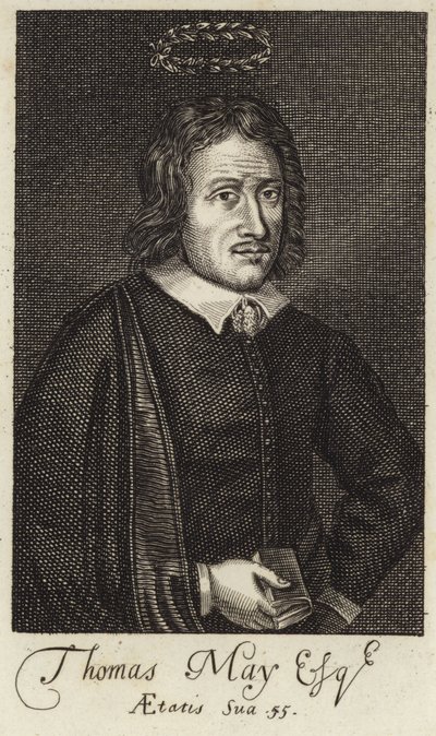 Portret van Thomas May door English School