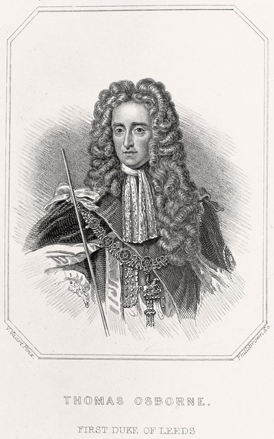 Portret van Thomas Osborne, 1e Hertog van Leeds door English School