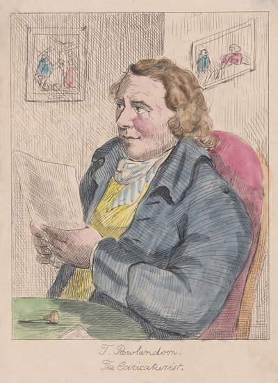 Portret van Thomas Rowlandson door English School