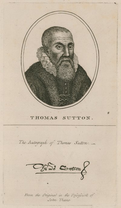 Portret van Thomas Sutton door English School