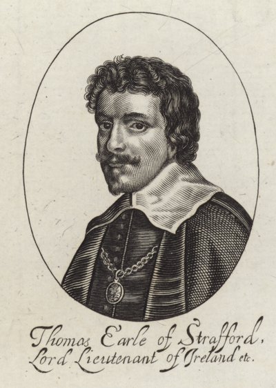 Portret van Thomas Wentworth door English School