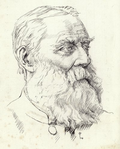 Portret van Walter Skeat door English School