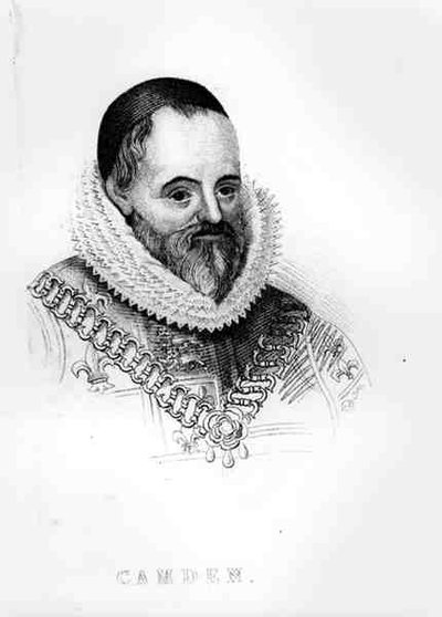 Portret van William Camden (1551-1623) door English School