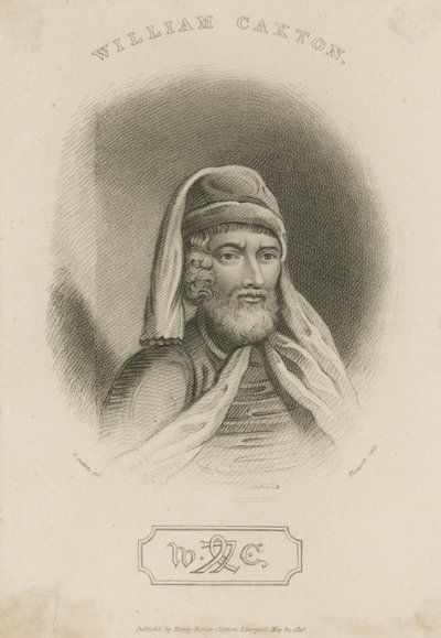 Portret van William Caxton door English School