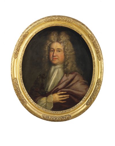 Portret van William Cookson, begin 18e eeuw door English School