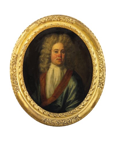 Portret van William Cookson, vroege 18e eeuw door English School