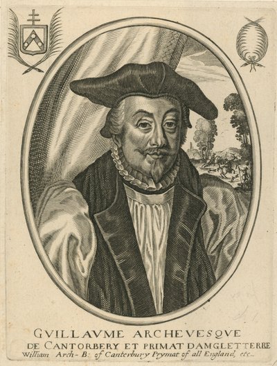 Portret van William Laud door English School