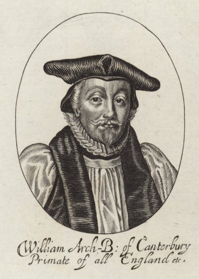 Portret van William Laud door English School