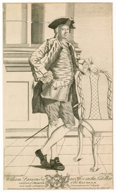 Portret van William Parsons door English School
