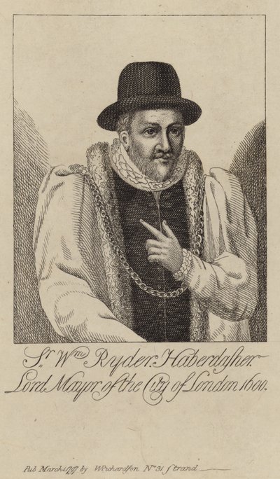 Portret van William Ryder door English School