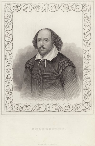 Portret van William Shakespeare door English School