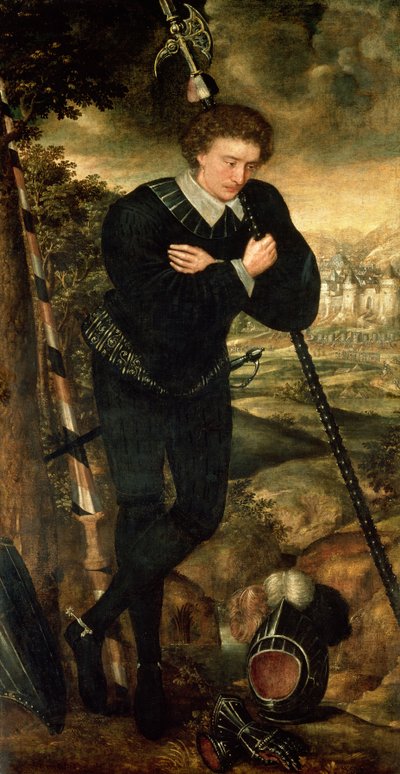 Portret van een Heer, traditioneel geïdentificeerd als Sir Robert Sidney door English School