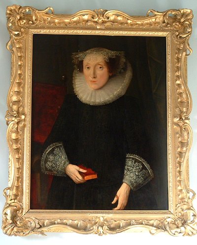 Portret van een dame door English School