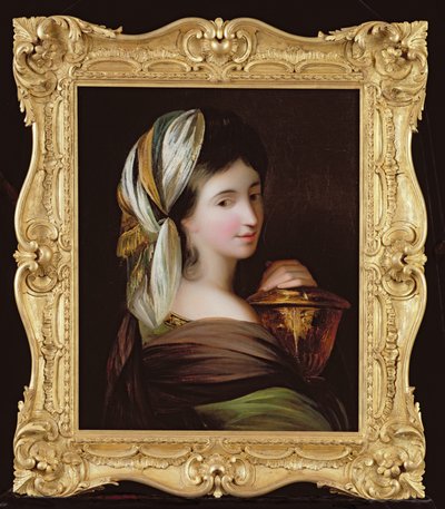 Portret van een Dame in Oosterse Kleding, c.1890 door English School