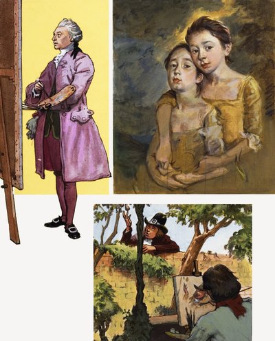 Portret van een Schilder: Gezichten Waren Zijn Fortuin door English School