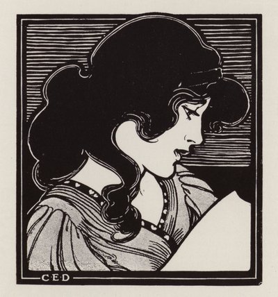 Portret van een vrouw door English School