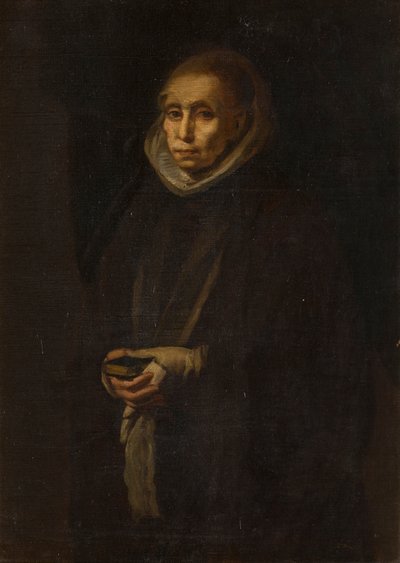 Portret van een onbekende vrouw, voorheen gezegd de vrouw van Alonso Cano te zijn, ca. 1800-1900 door English School