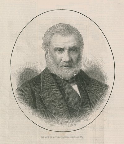 Portret van wijlen Sir Antonio Panizzi door English School