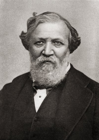 Portret van de Engelse dichter Robert Browning (1812-89) door English School