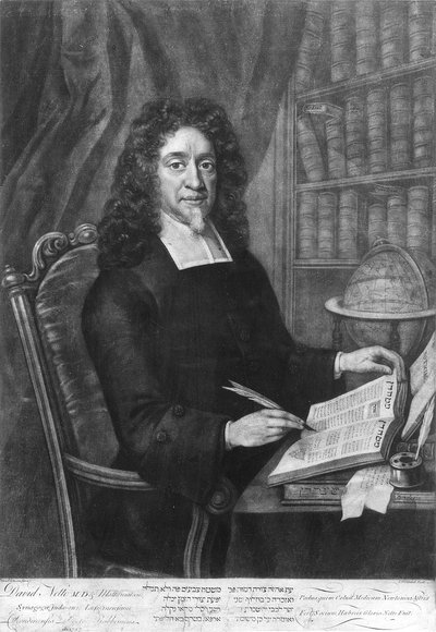 Portret van de rabbijn David Nieto door English School