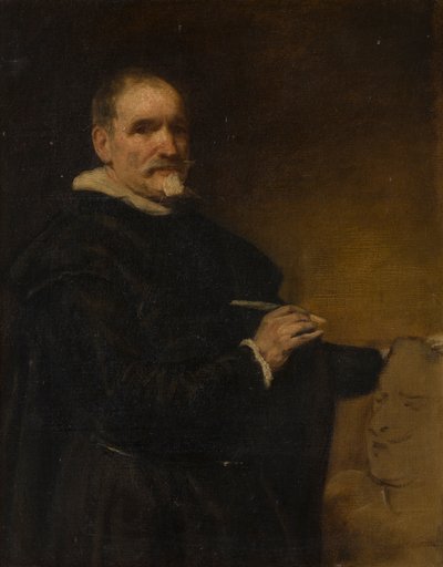 Portret vermoedelijk van Alonso Cano (1601-1667), ca. 1800-1900 door English School