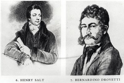 Portretten van Henry Salt (1780-1827) en Bernardino Drovetti (1776-1852) door English School