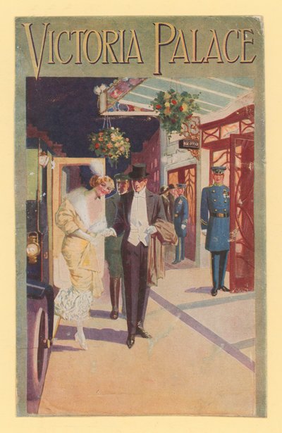 Ansichtkaart ter promotie van het Victoria Palace door English School